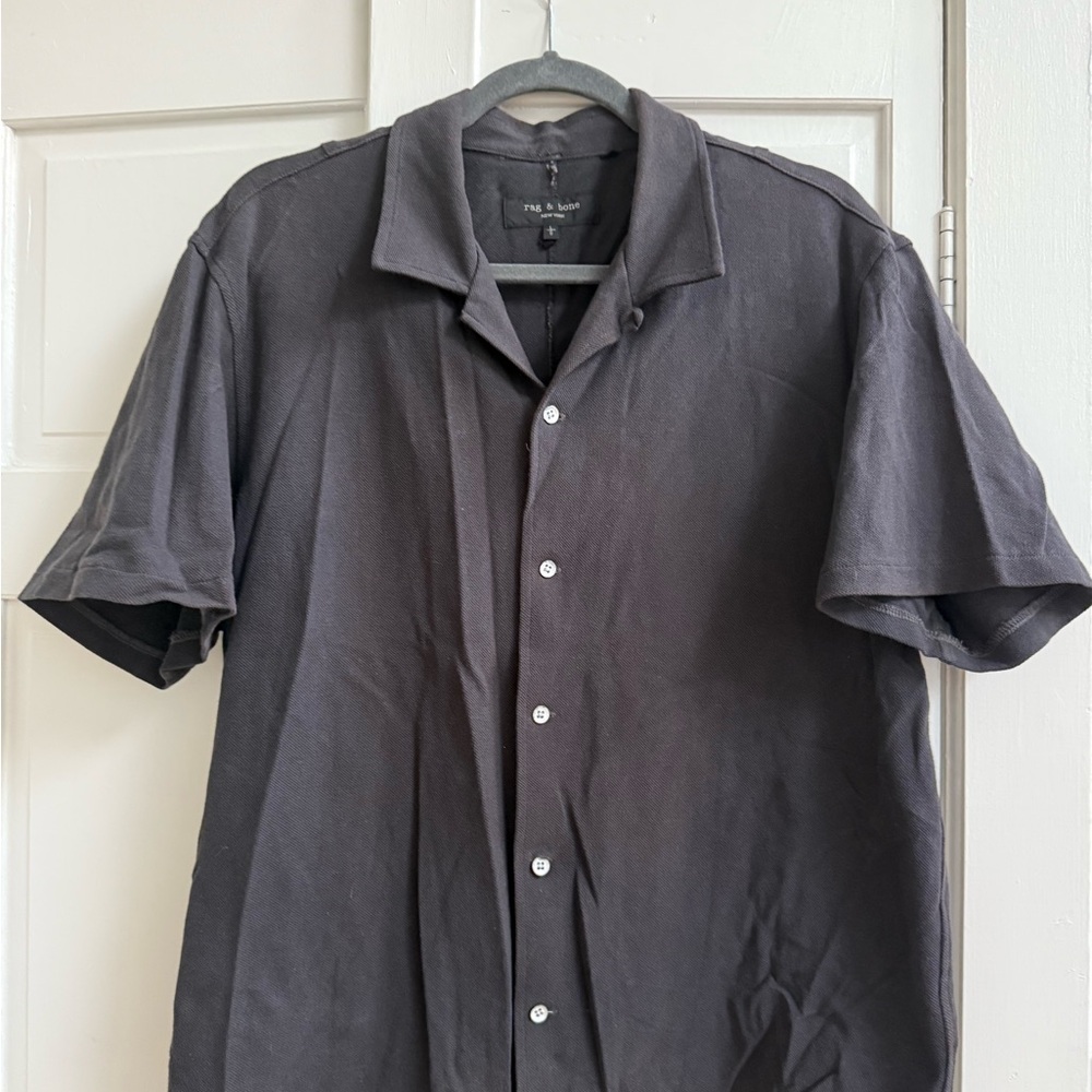 Rag & Bone Men's Black Short Sleeve Shirt